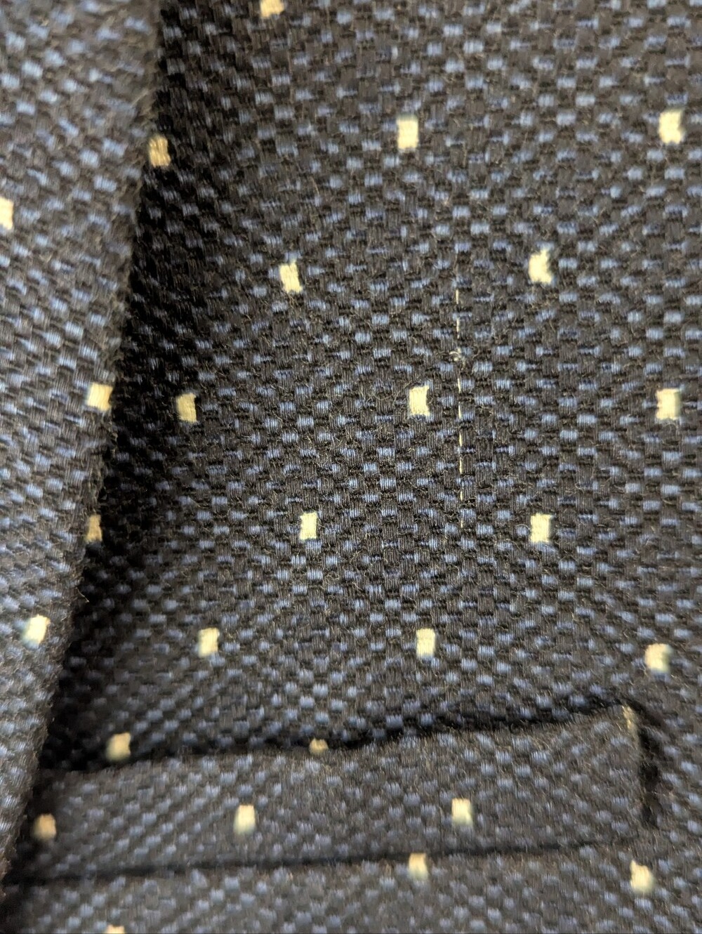 Banana Republic Jacquard Navy Cotton Stretch Blazer 10 - Picture 12 of 13